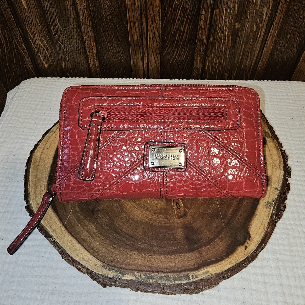 Kenneth Cole Reaction Red Embossed Wallet